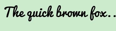 Image with Font Color 000000 and Background Color CCEBCC